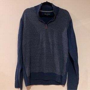 Tricots St Raphael Men’s Knit Blue Quarterzip